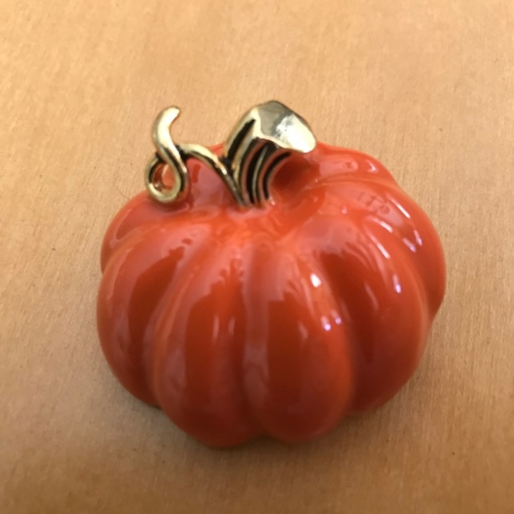 Orange Pumpkin Pendant Pin Thanksgiving New Fall